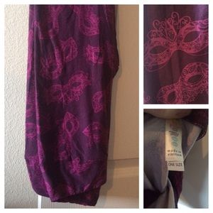 Lularoe Masquerade leggings (Mardi Gras 🦄) Os
