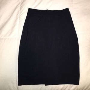 Navy H&M pencil skirt