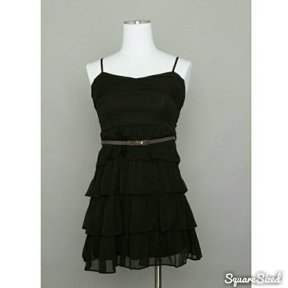 Black layered dress.