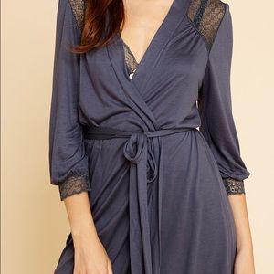 NWT Eberjey Sloane Cuff Robe