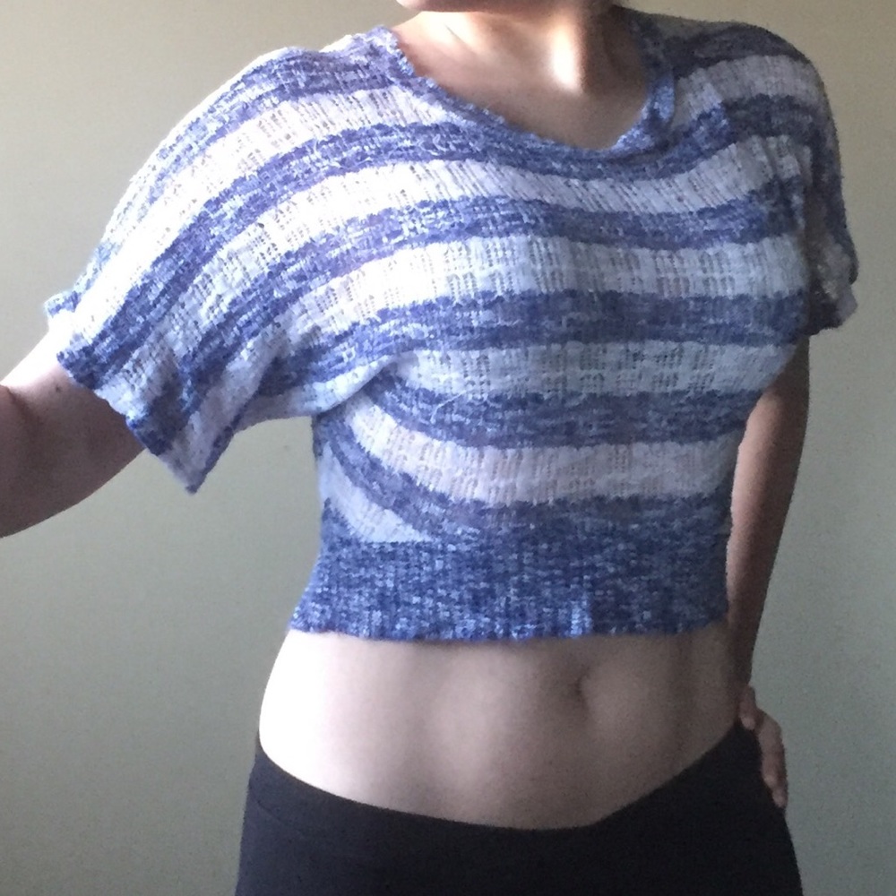 Super soft Rue 21 striped crop top