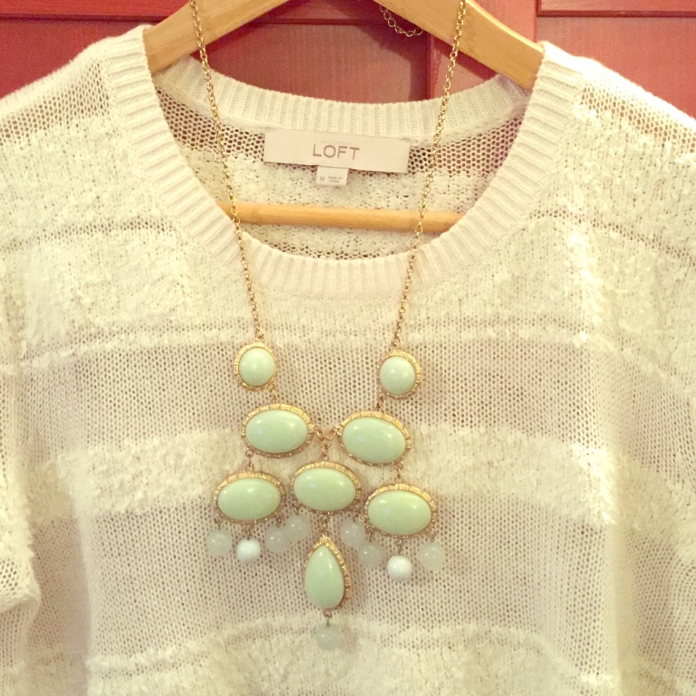 Teal Vintage Bubble Necklace