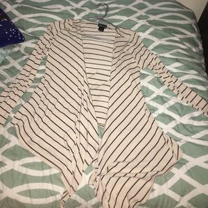 Dark and light brown cardigan