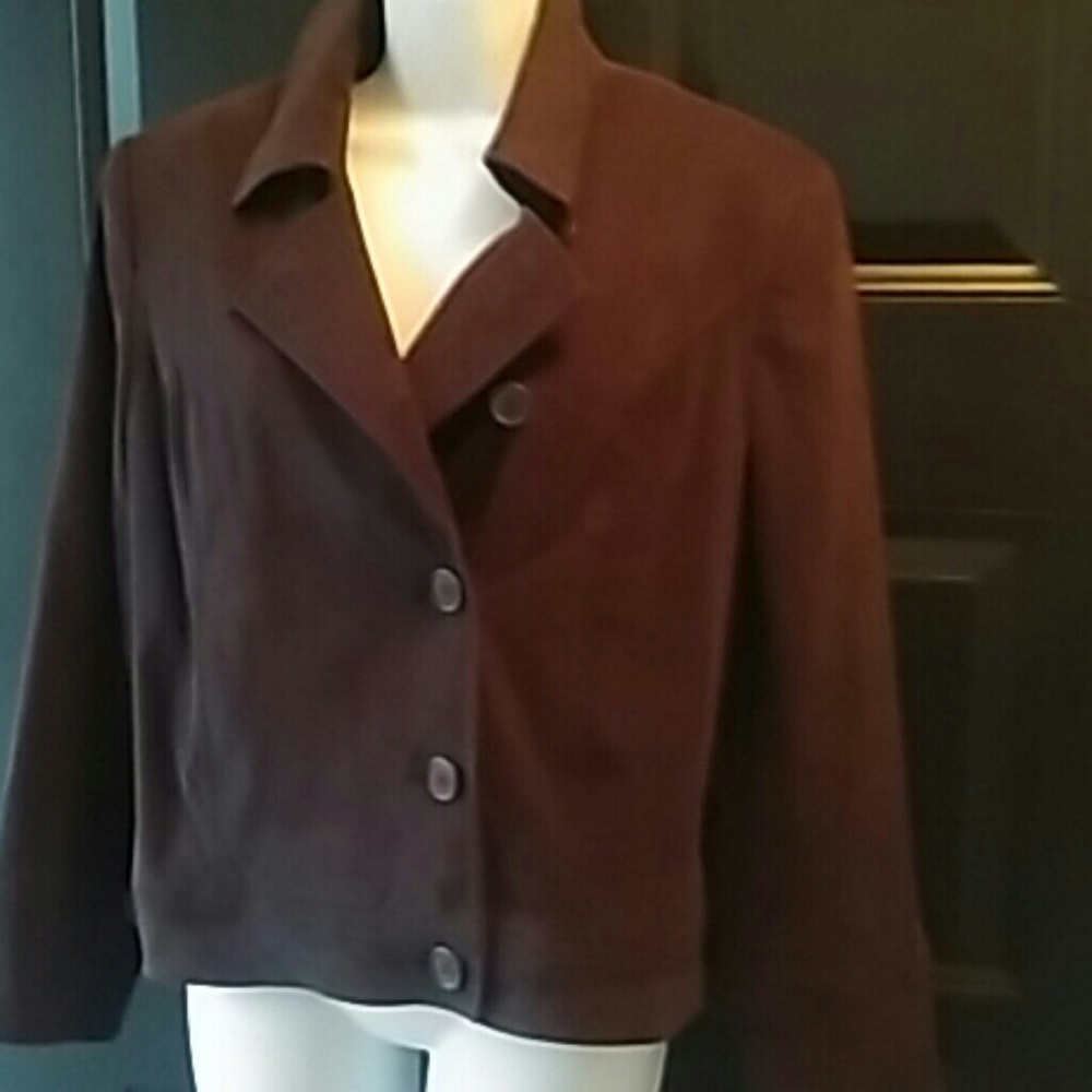 VGC Nine & Co. Brown cotton fitted jacket sz.8