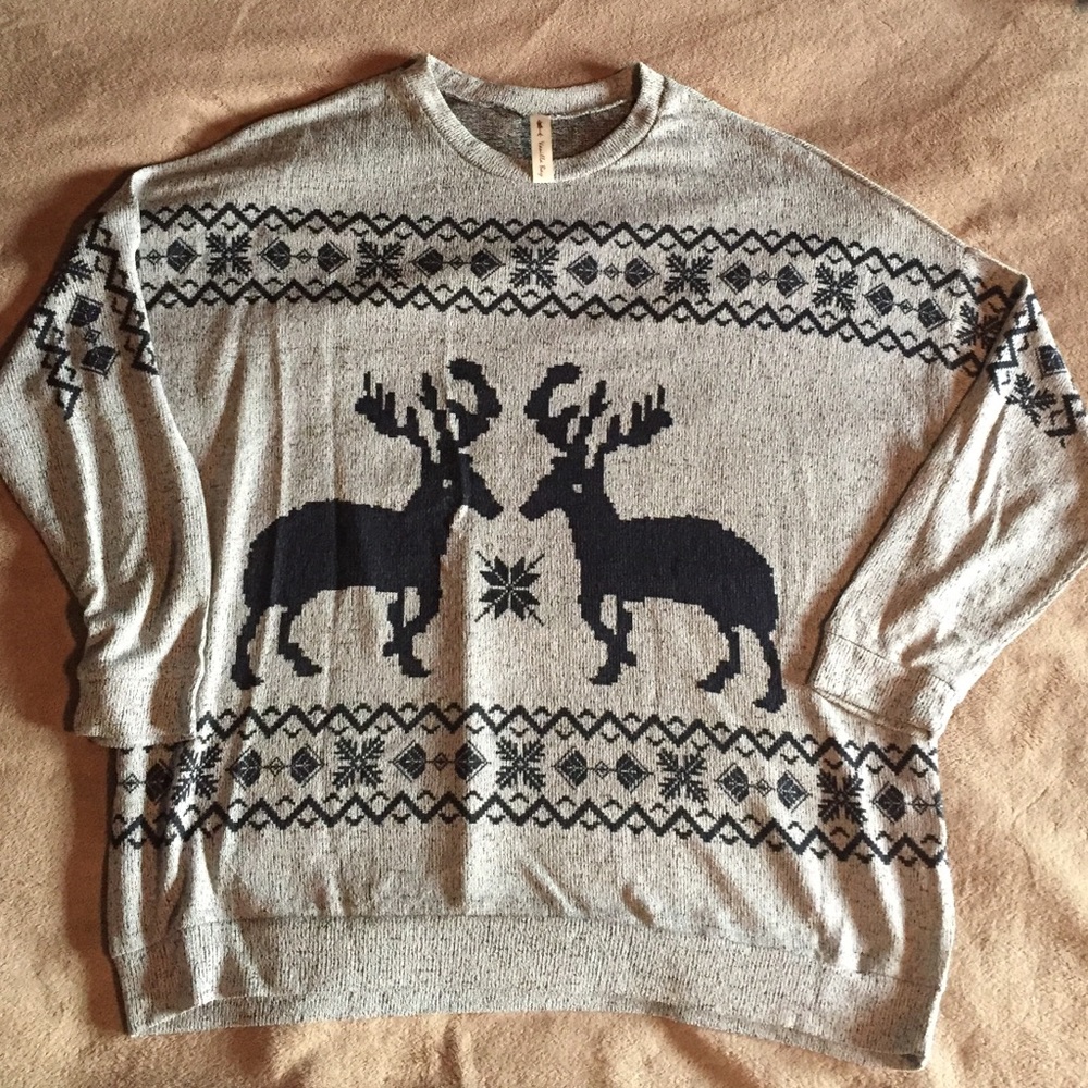 Fun, light and soft winter sweater.