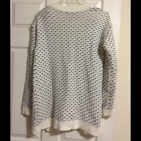 Merona Sweaters - White and black open cardigan Merona Sweaters - White and black open cardigan