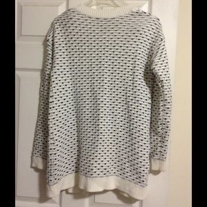 Merona Sweaters - White and black open cardigan Merona Sweaters - White and black open cardigan