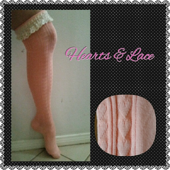 OTK Lace Top Socks NEW - Picture 1 of 3