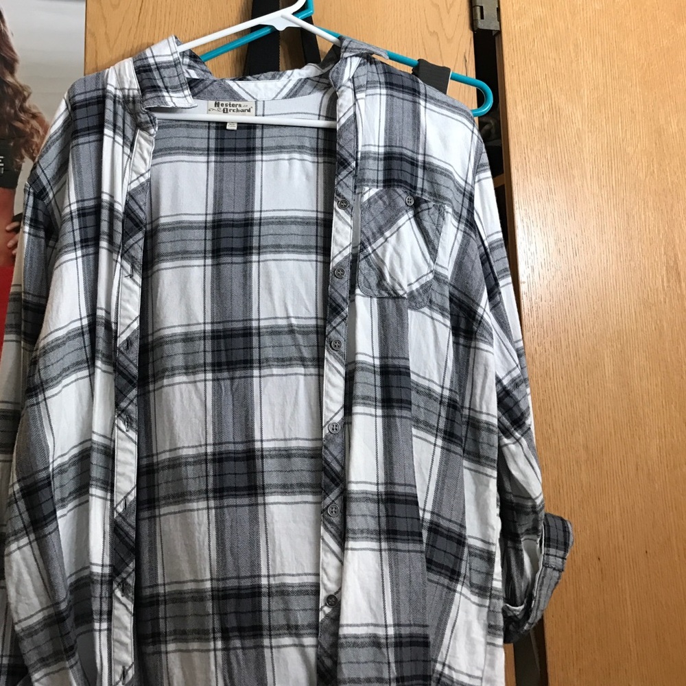 Plaid flannel light weight