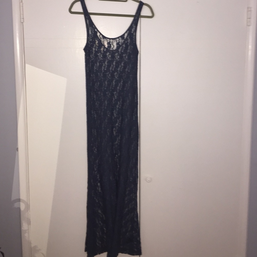 Sheer Lace Maxi Dress