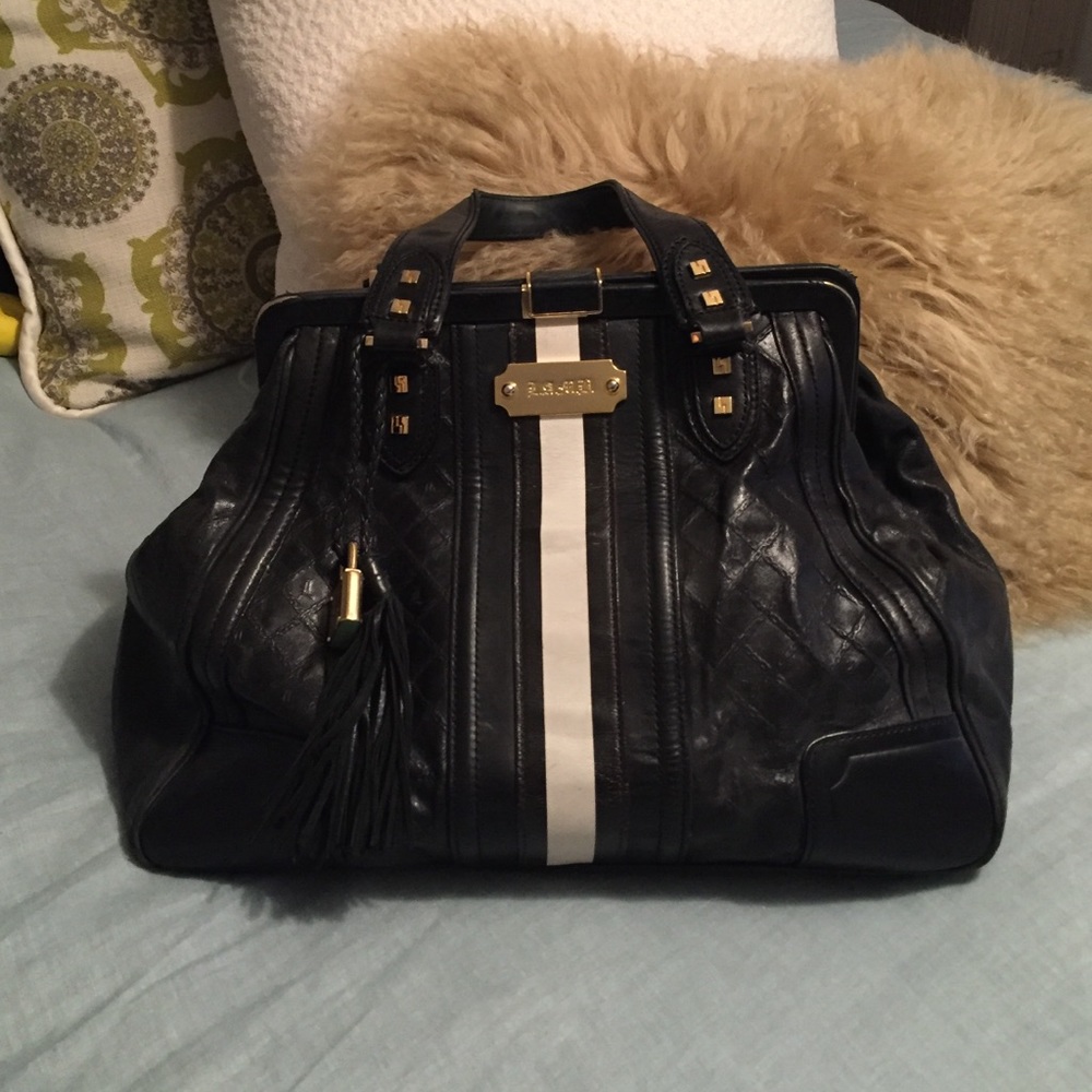 L.A.M.B handbag- black, doctor style bag