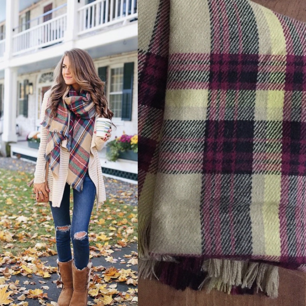 ❄️Cozy Oversized Plaid Scarf