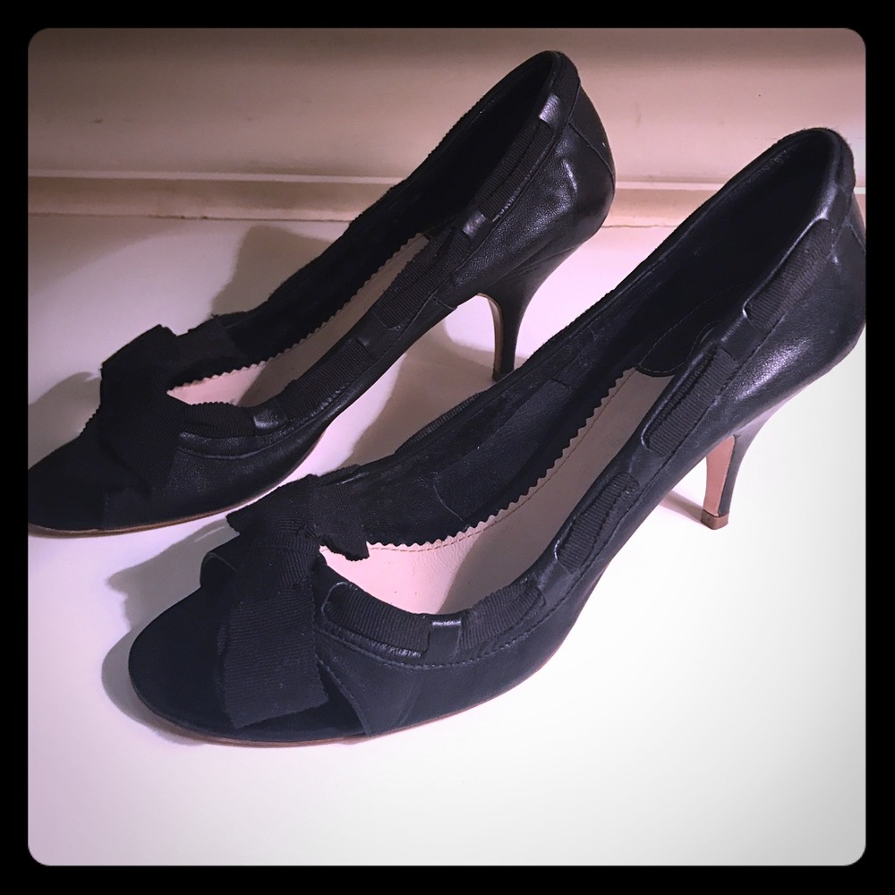 CHLOE- PEEPTOE HEEL WITH RIBBON BOW