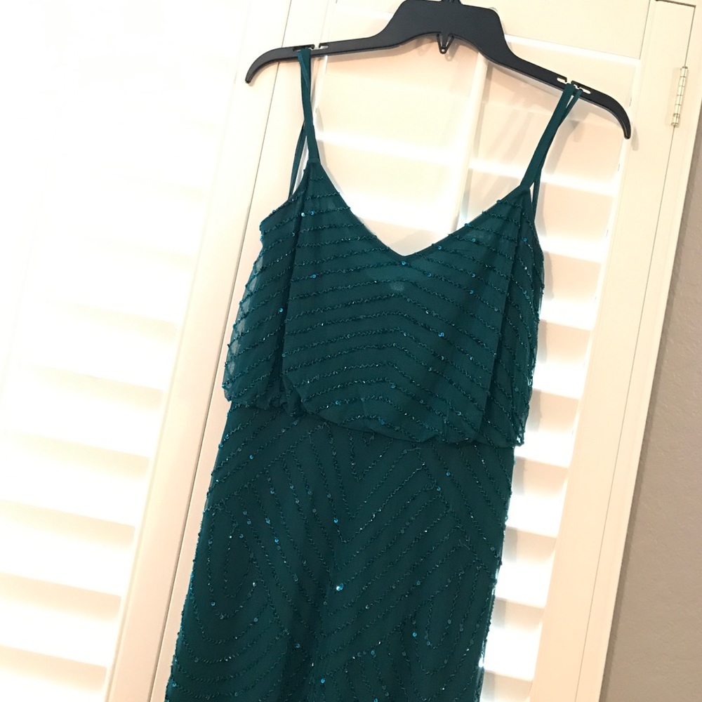 Adrianna Papell Spaghetti Strap Dress -Small - Picture 2 of 2