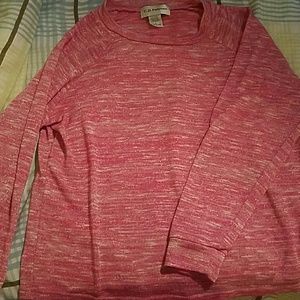 Pink with sliver long sleeve shirt