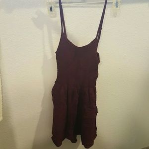 Aeropostale Burgundy Spaghetti-Strap Dress
