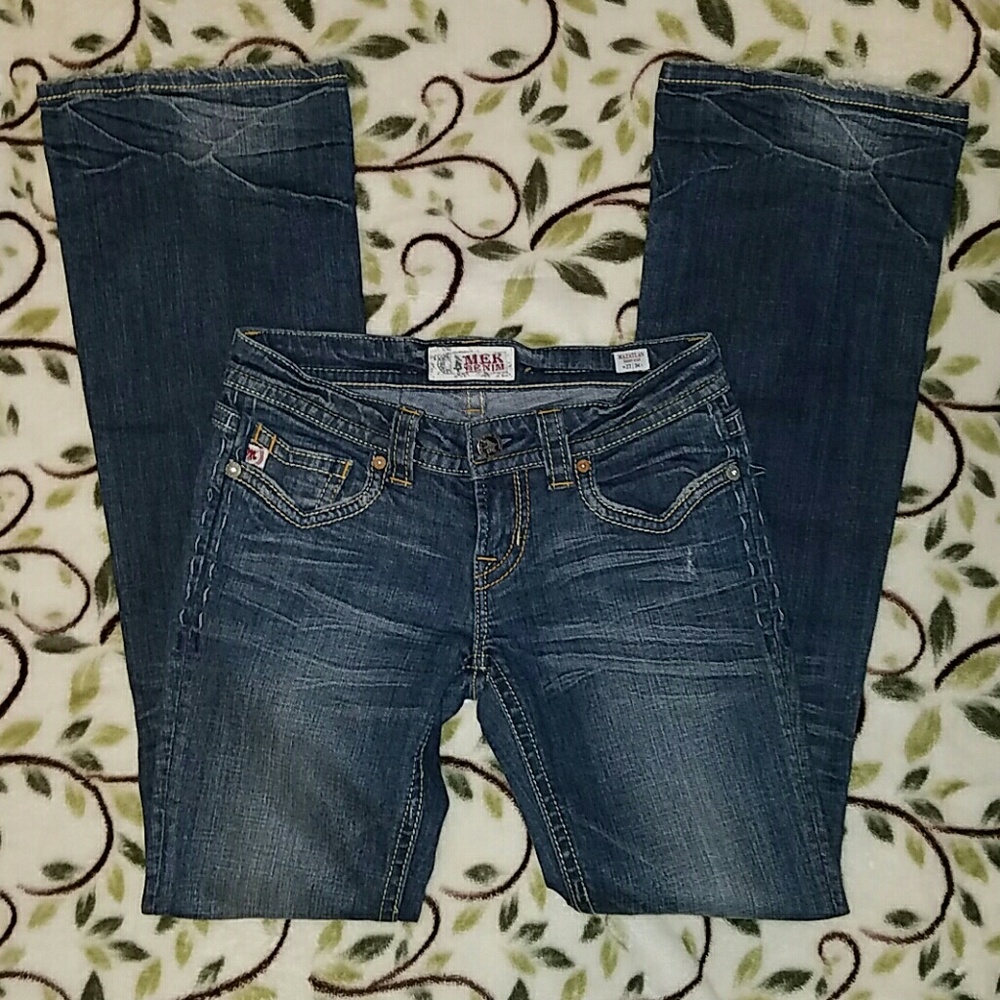 MEK denim "Mazatlan" boot cut. 27x34 - Picture 3 of 4