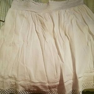White faded glory skirt