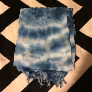 Tie Dye Blue Scarf