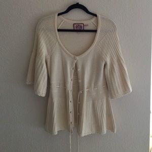 Ivory Juicy Couture Cardigan
