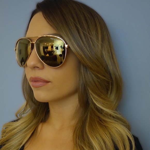 Quay Australia xShay Mitchell Viviene Gold Sunnies