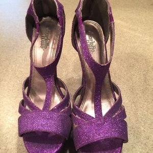 Purple Glitter Heels