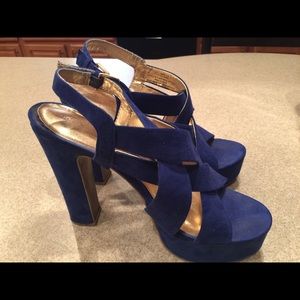 Royal Blue Mossimo Square Heel