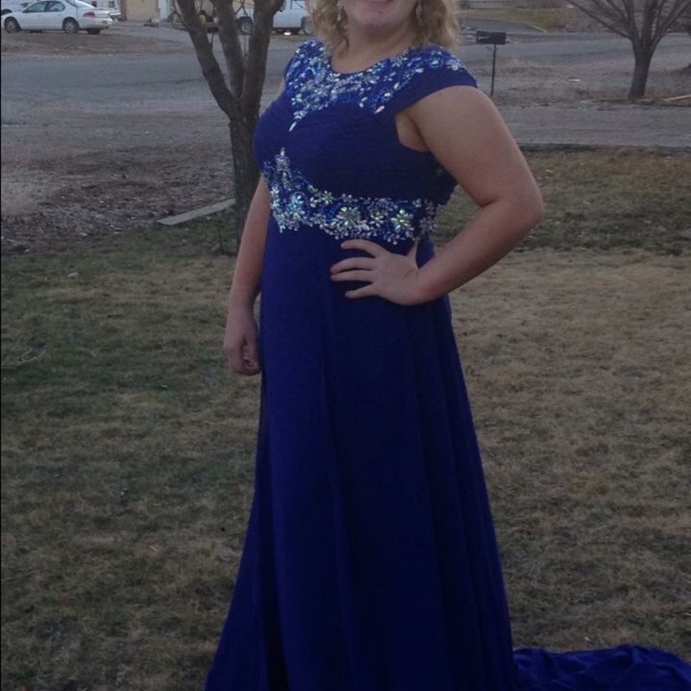 Royal blue Tony bowls dress size 20