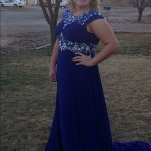 Royal blue Tony bowls dress size 20