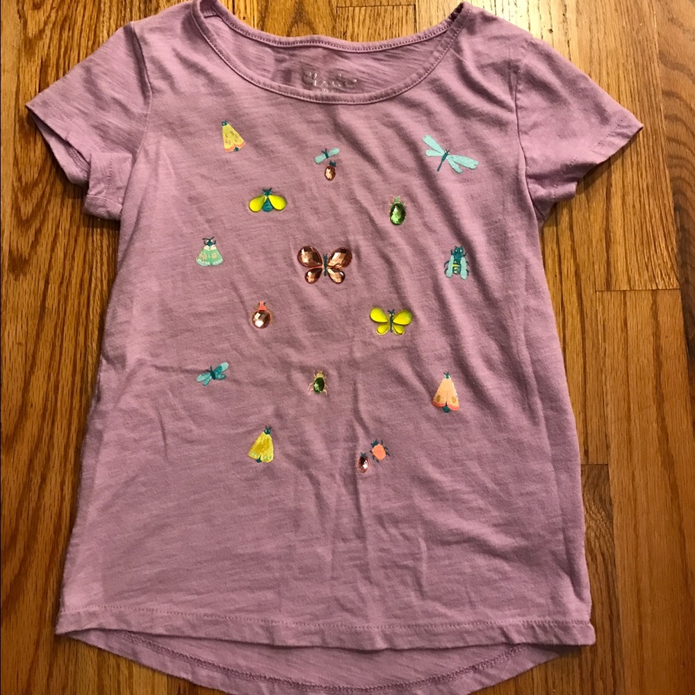 Cherokee girls shirt size S/6 color purple