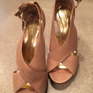 Authentic Coach Nude Heels