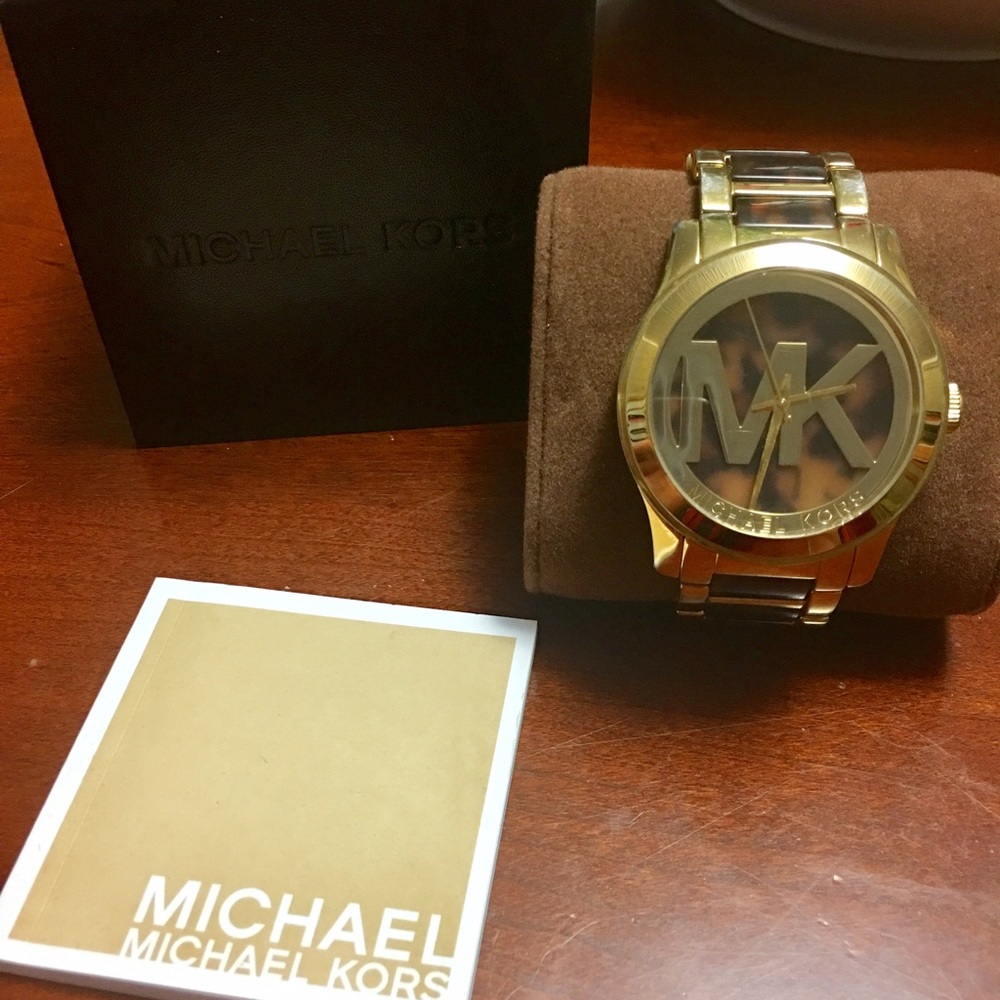 Gold Michael Kors Watch.
