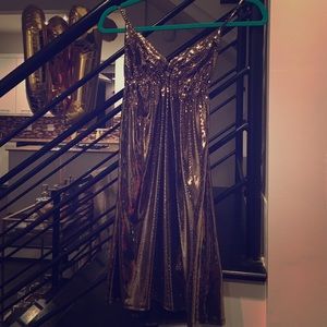 Gold sparkle dress