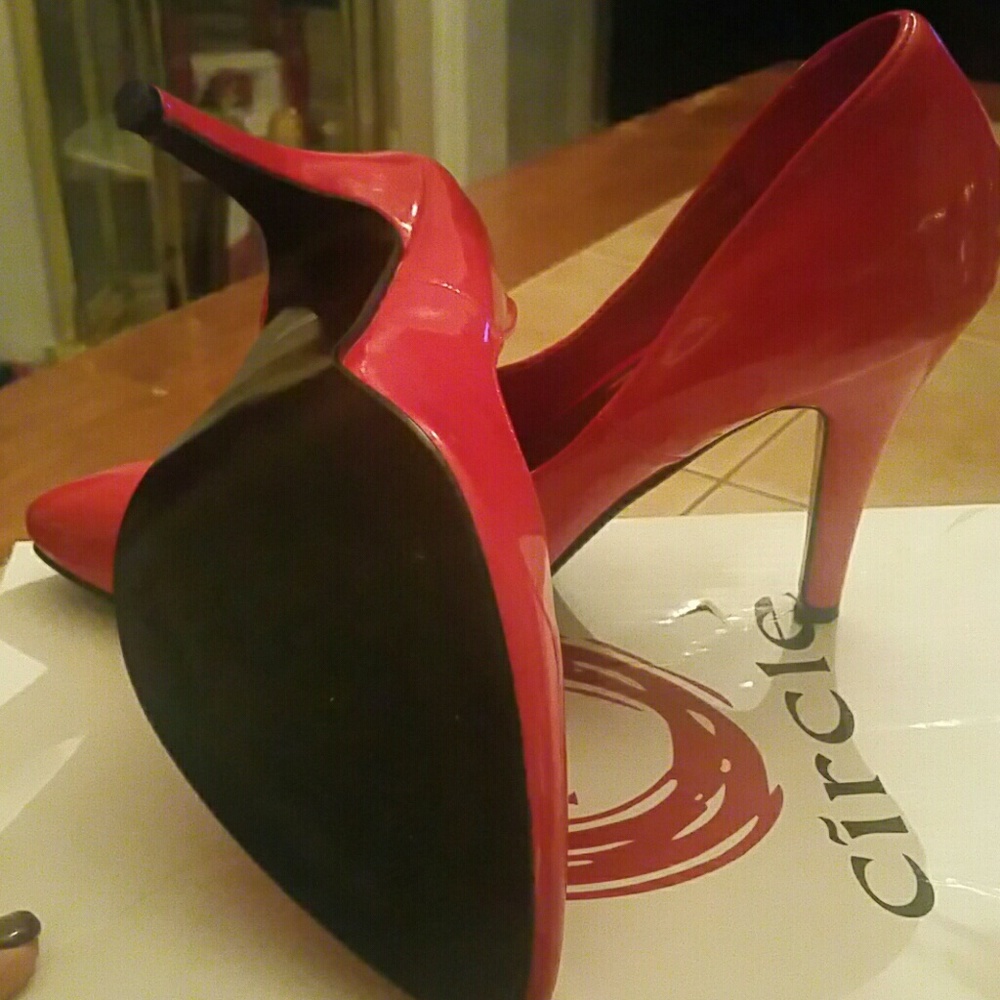 RED Patent Leather Pump