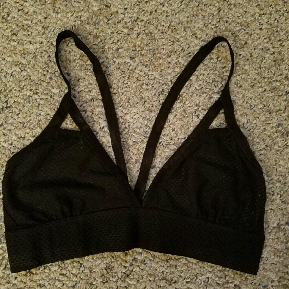 Black Nollie caged bralette