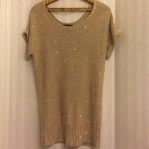 Gold sparkle sweater