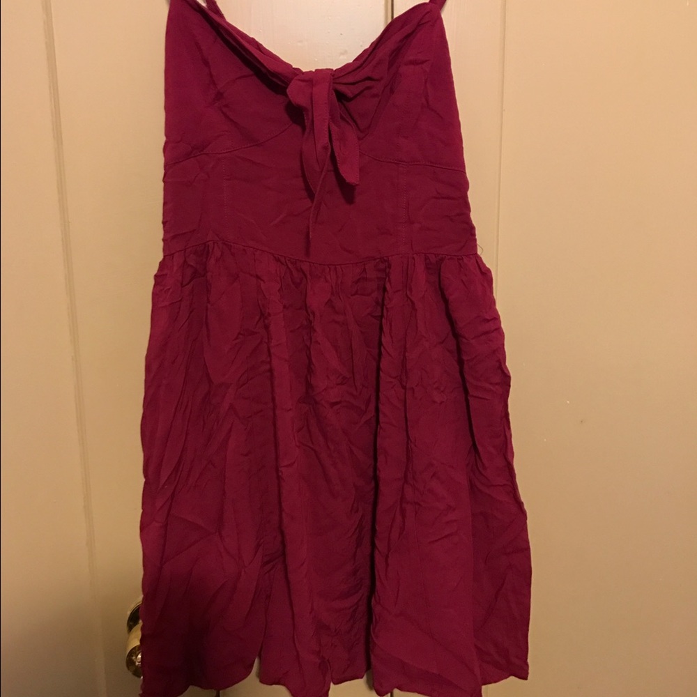 forever 21 burgundy dress; never worn size: large