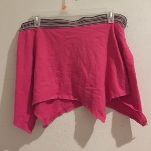 Pink flow mini skirt