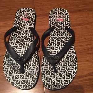Vineyard vines whale blue sandals