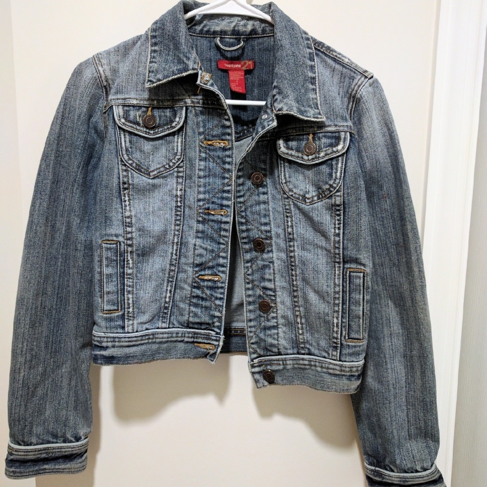 Denim Cropped Jacket