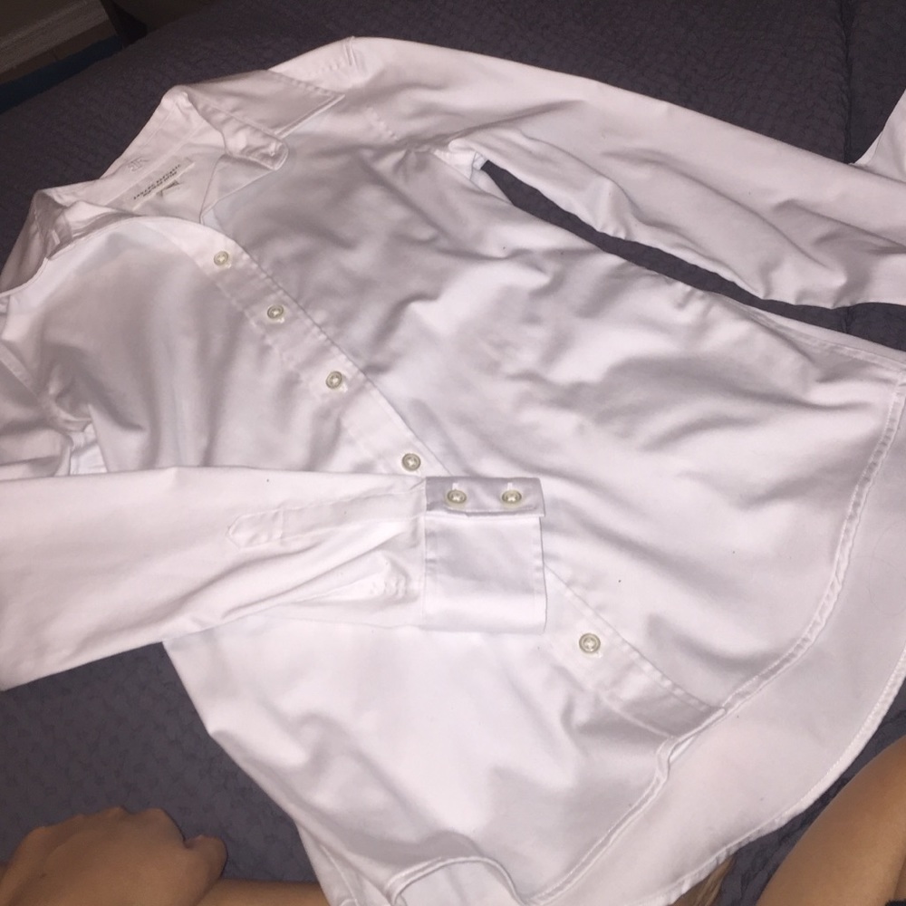 Banana Republic white button down