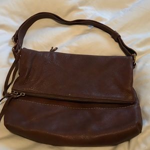 Roots leather bag