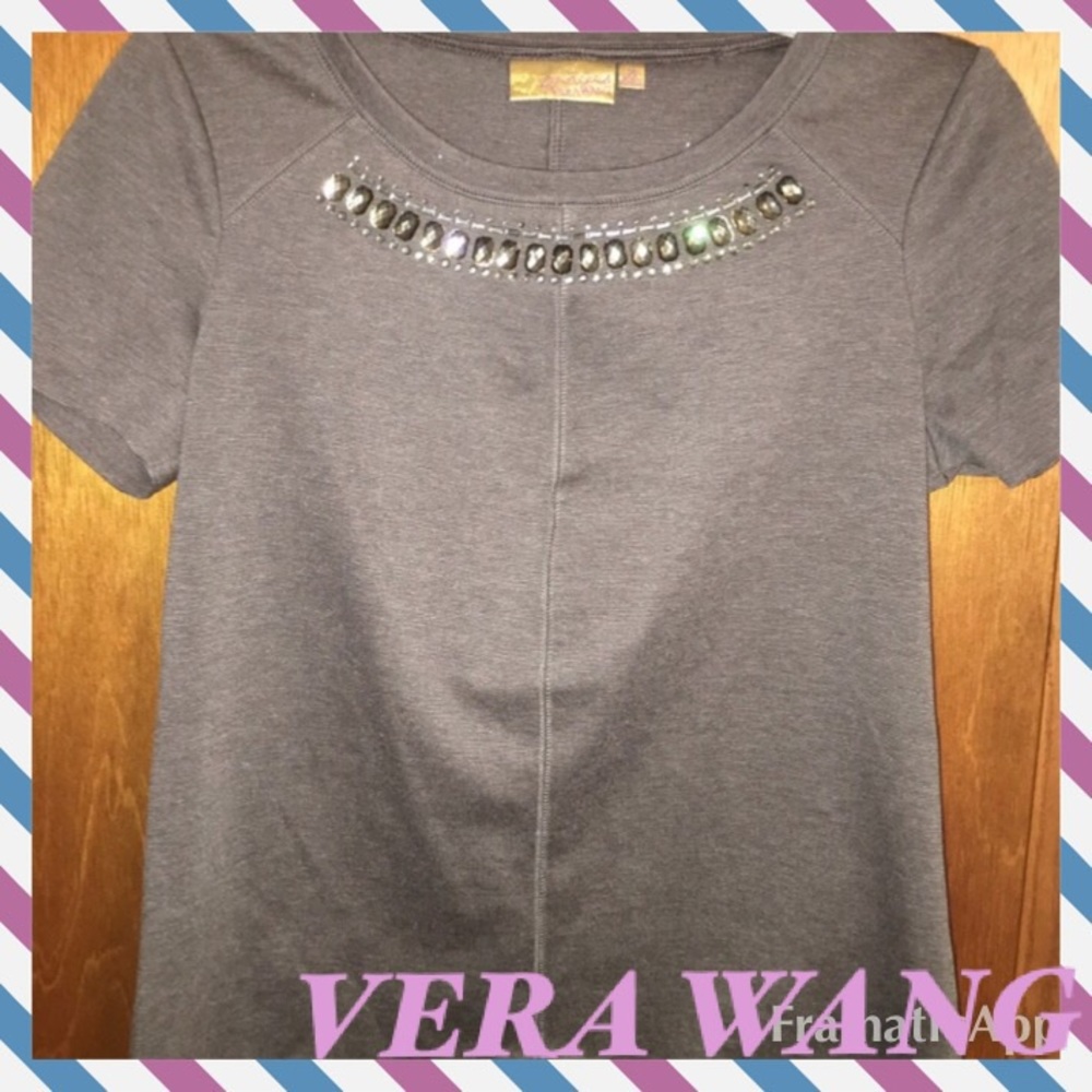 Vera Wang jeweled top