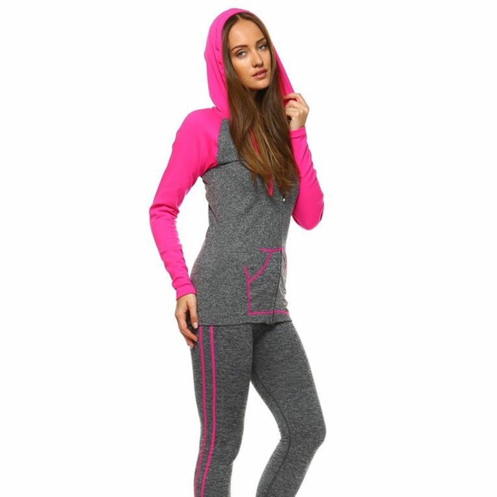 Performance Leggings and Track Jacket Set.