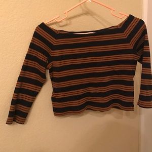 Striped crop top