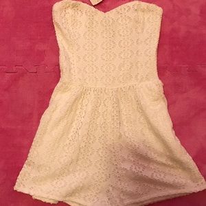 Never worn strapless jumpsuit