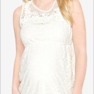 Lace maternity tank