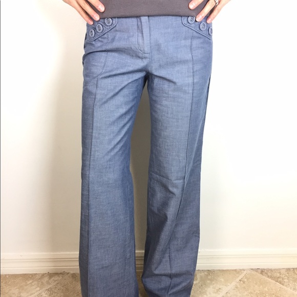 Anthropologie Pants - ANTHROPOLOGIE Elevenses Chambray Pants