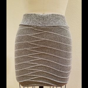 Grey Mini Skirt