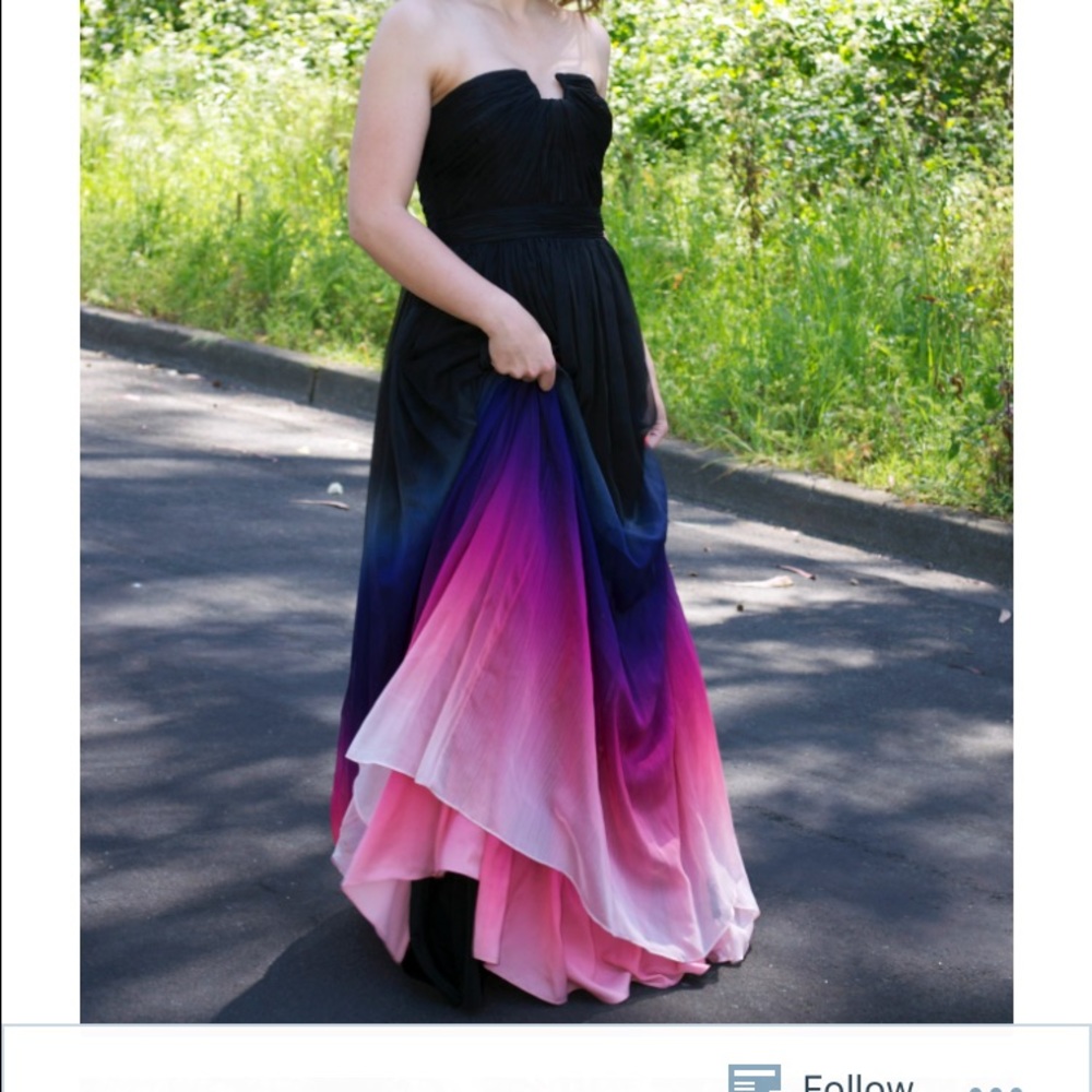 Beautiful ombré Halston Heritage gown